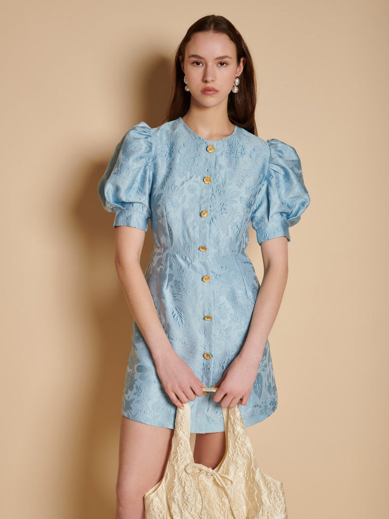 Angie Jacquard Mini Dress