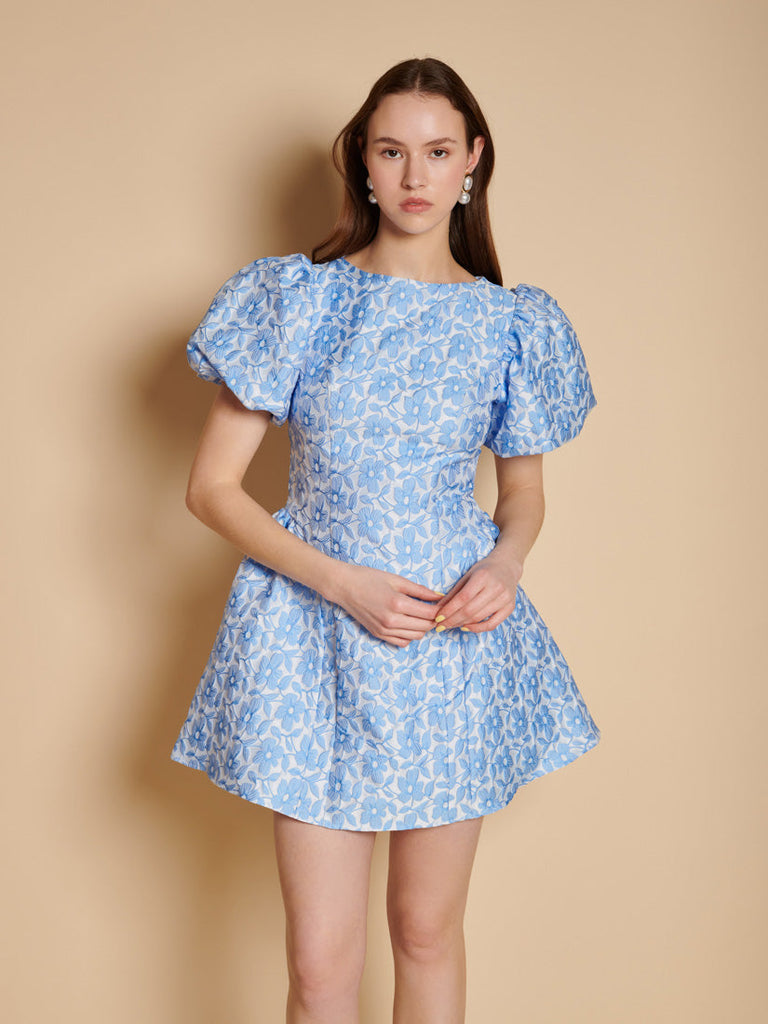 Bilberry Jacquard Mini Dress – Sister Jane