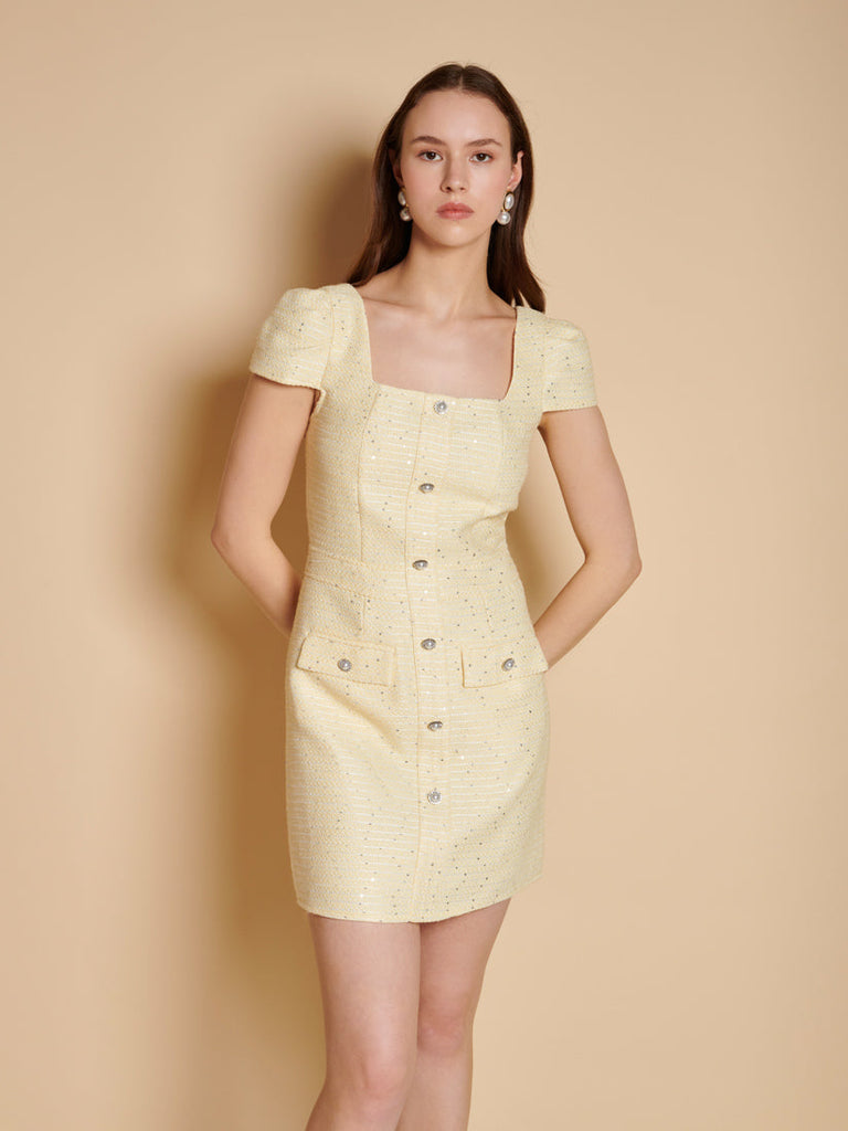 Ella Tweed Mini Dress