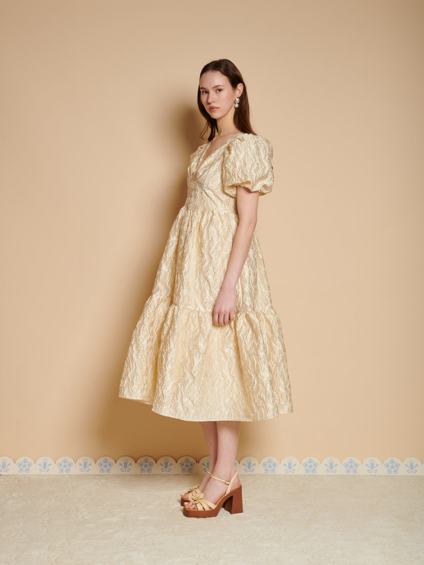 Yarrow Jacquard Midi Dress – Sister Jane