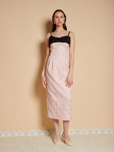 Anders Jacquard Bow Midi Dress – Sister Jane