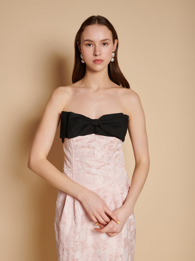 Anders Jacquard Bow Midi Dress – Sister Jane