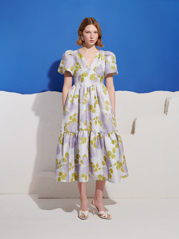 Fig Flora Jacquard Midi Dress – Sister Jane