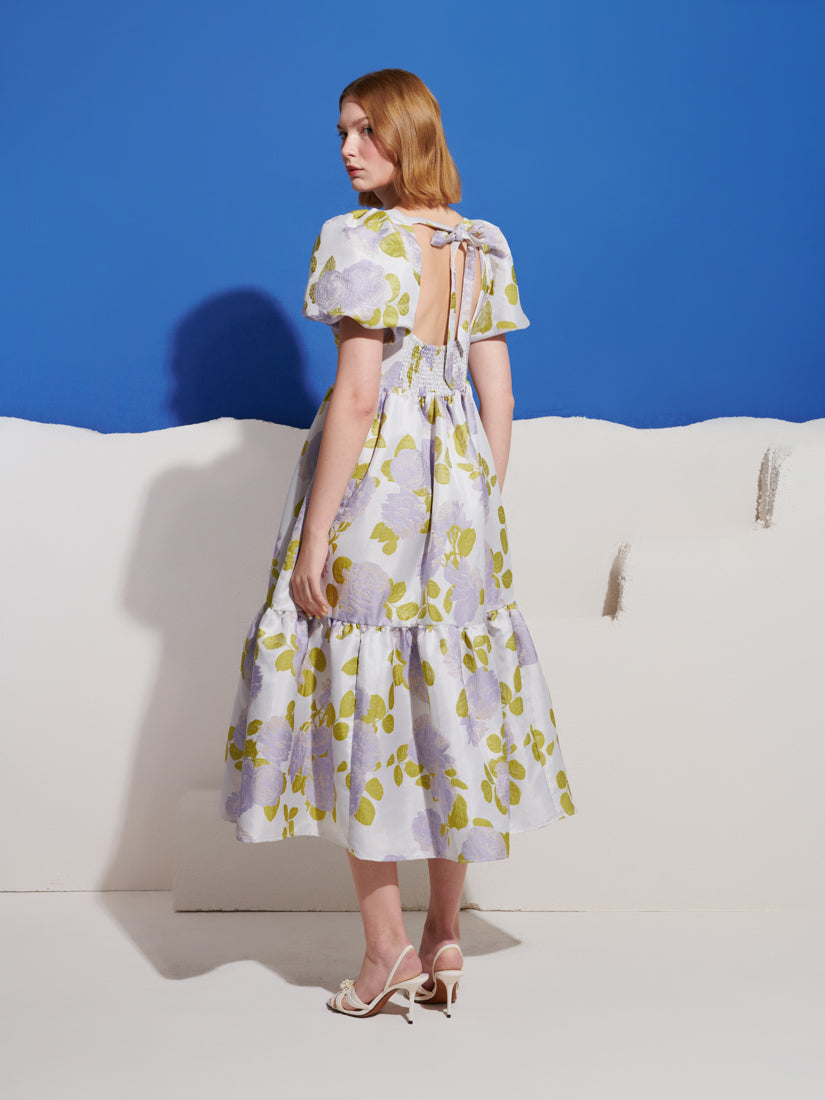 Fig Flora Jacquard Midi Dress – Sister Jane