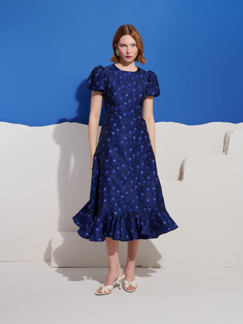 sister jane dress DREAM Spotlight Jacquard Mini The elasticated shirred waist flatters effortlessly Sister Jane Sister Jane Carnival
