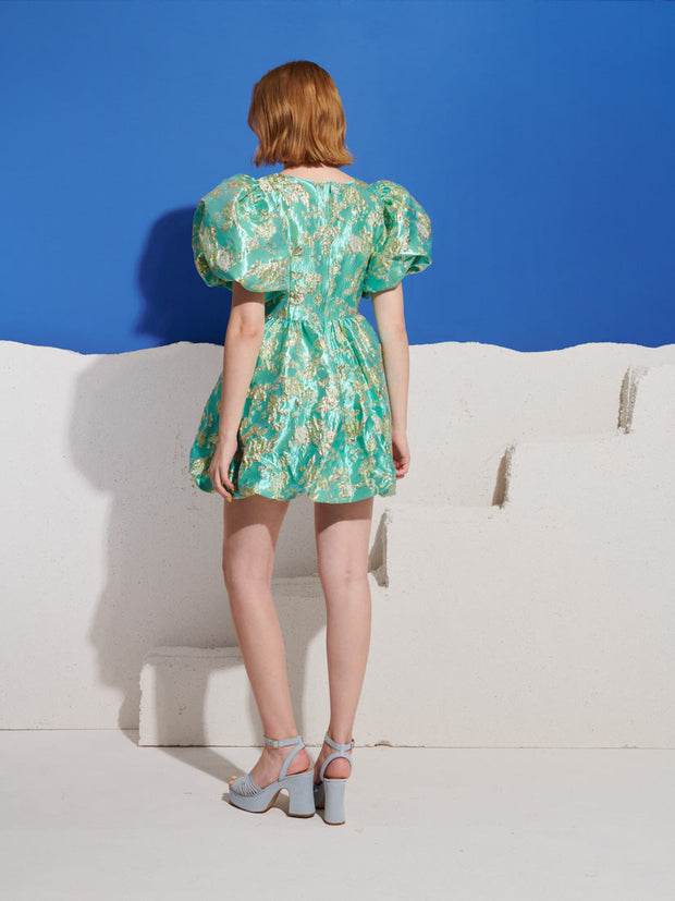 Pistachio Jacquard Mini Dress – Sister Jane