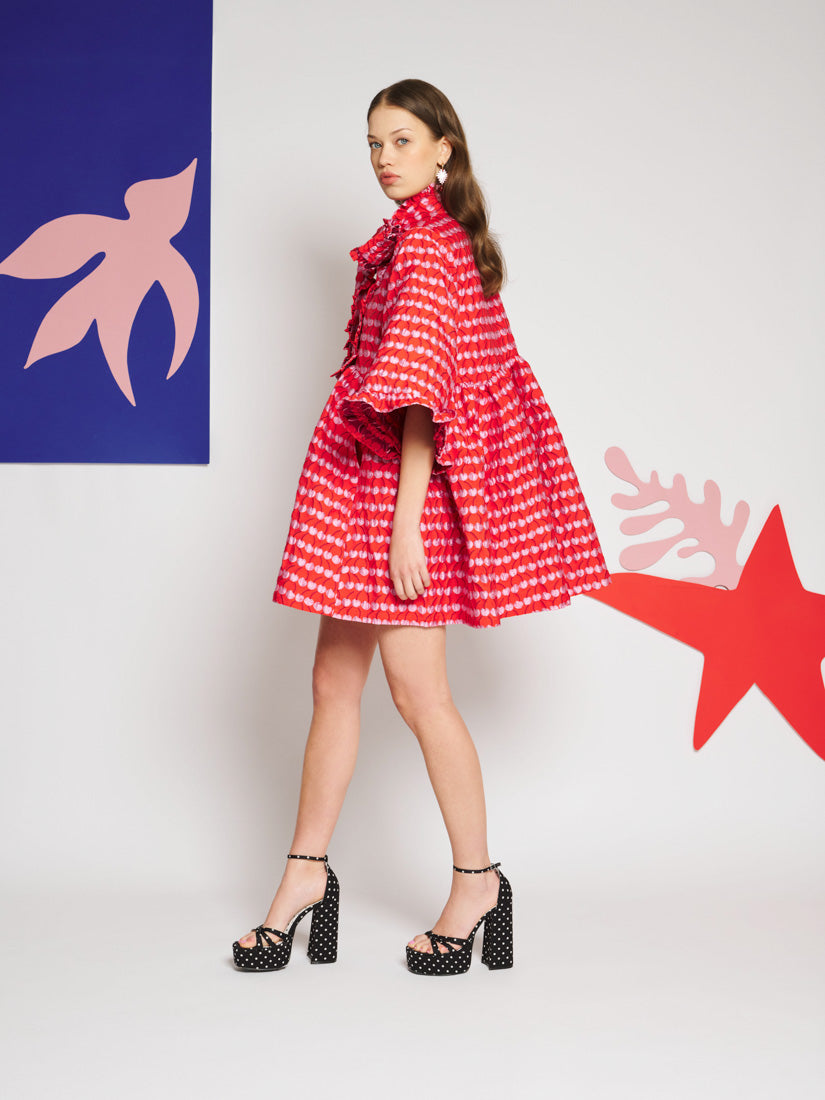Clara Cherry Jacquard Mini Dress – Sister Jane