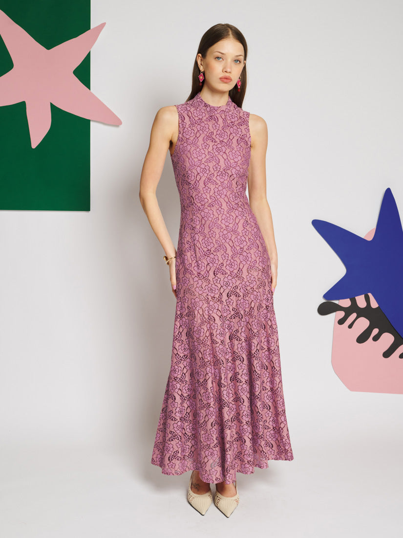 lucie maxi dress Lace – Sister Jane easy silhouette Maxi length Color:Melange Camel Lace Evening Dresses Floral Maxi Dress Matching