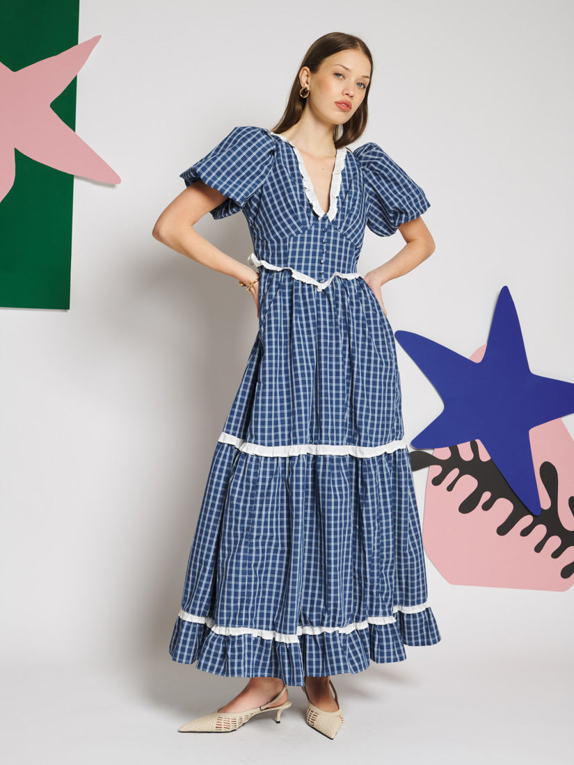 Celeste Check Maxi Dress – Sister Jane