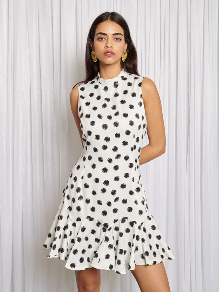 Shimmy Spot Mini Dress