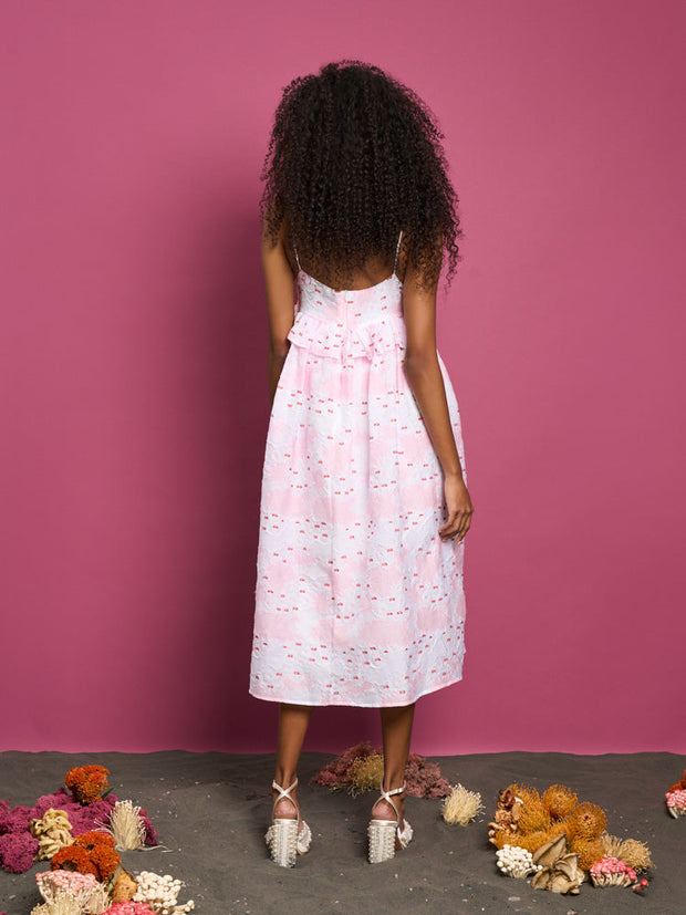 DREAM Venus Coral Jacquard Dress – Sister Jane