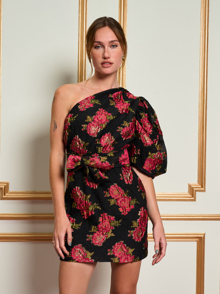 DREAM Begonia Jacquard Mini Dress