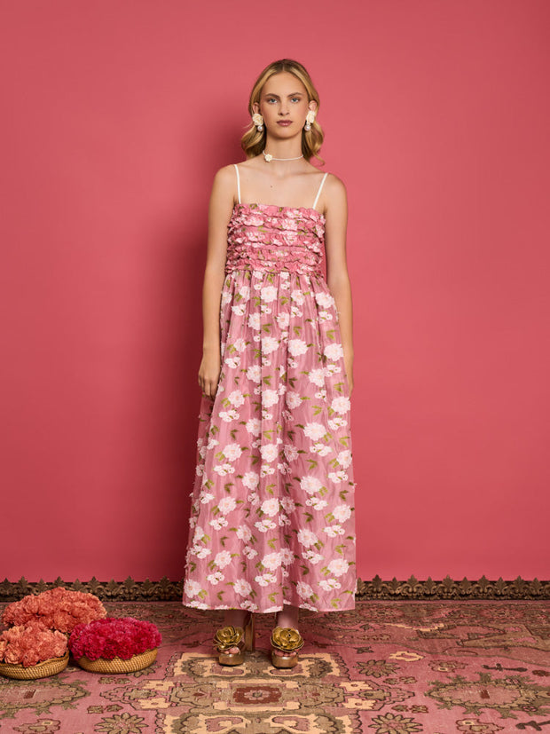 <b>DREAM</b> Pansy Jacquard Ruffle Dress