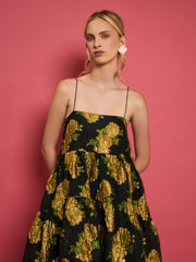 <b>DREAM</b> Golden Jacquard Cami Dress