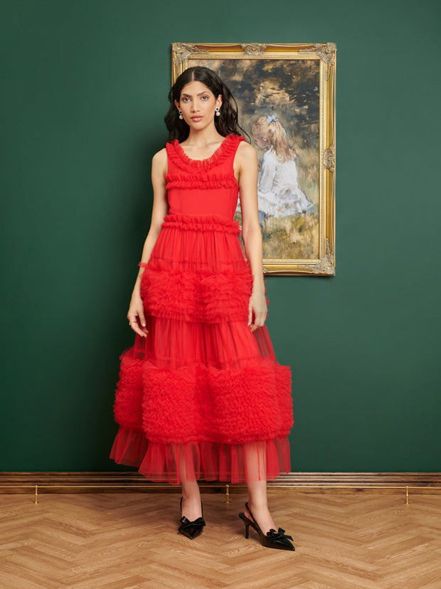 DREAM Frida Sister Dress – Midi Jane Tulle Ruffle