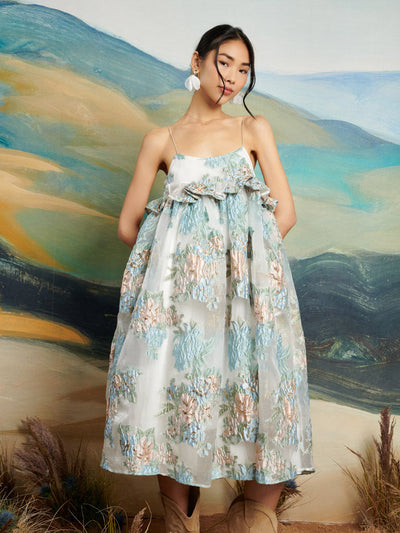 <b>DREAM</b> Barn Flower Jacquard Dress