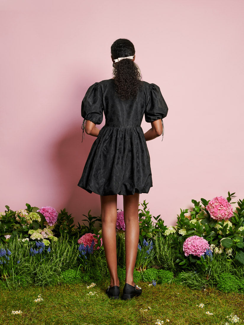 sister jane organza dress DREAM Margaux Spot Organza Maxi Dress Spot Black / XS