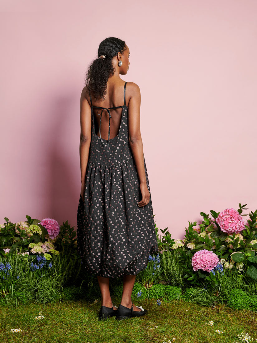 【英国発Sister Jane】Pepper floral-jacquard midi dress bando-3p-sister-jane-pepper-