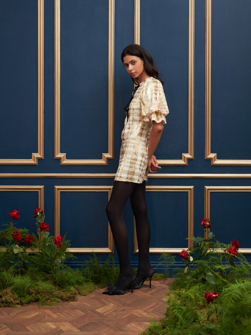 【sister jane】ドリームアリュージョン スパンコールボウドレス DREAM Allusions Sequin Bow Dress – Sister Jane