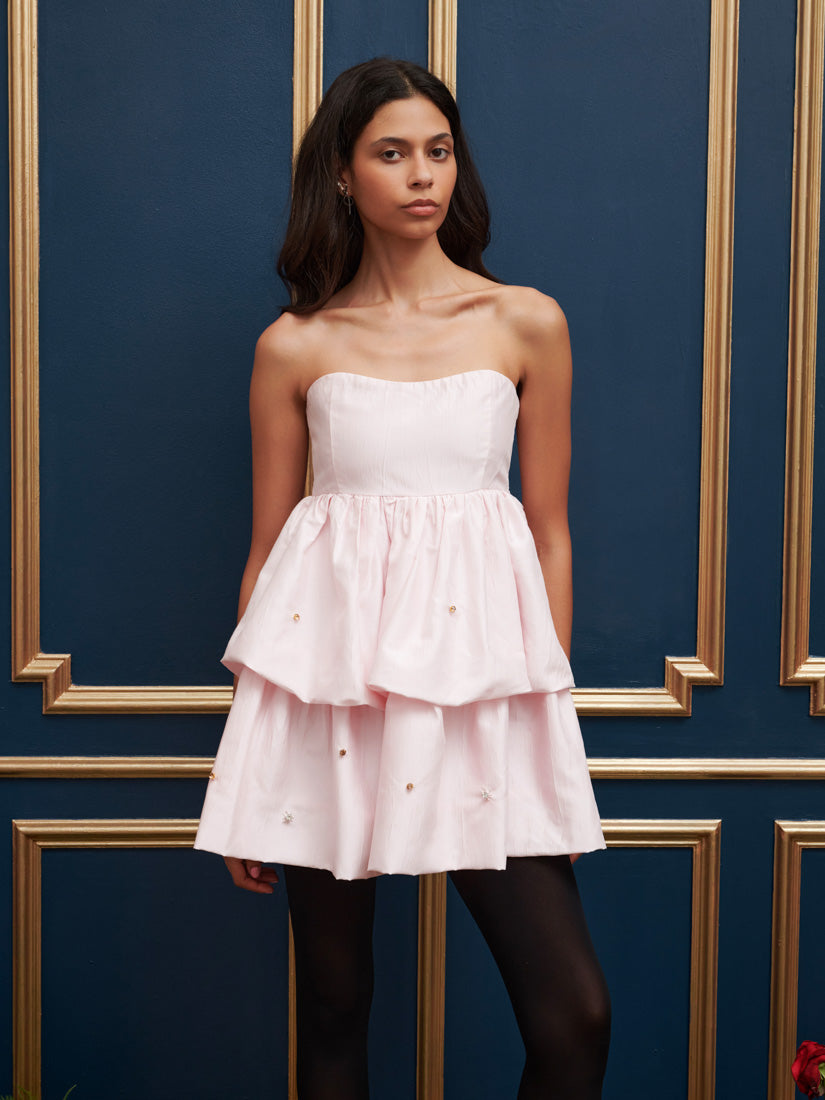 sister jane pink dress Nouveau Ruffle Mini Dress Sister Jane