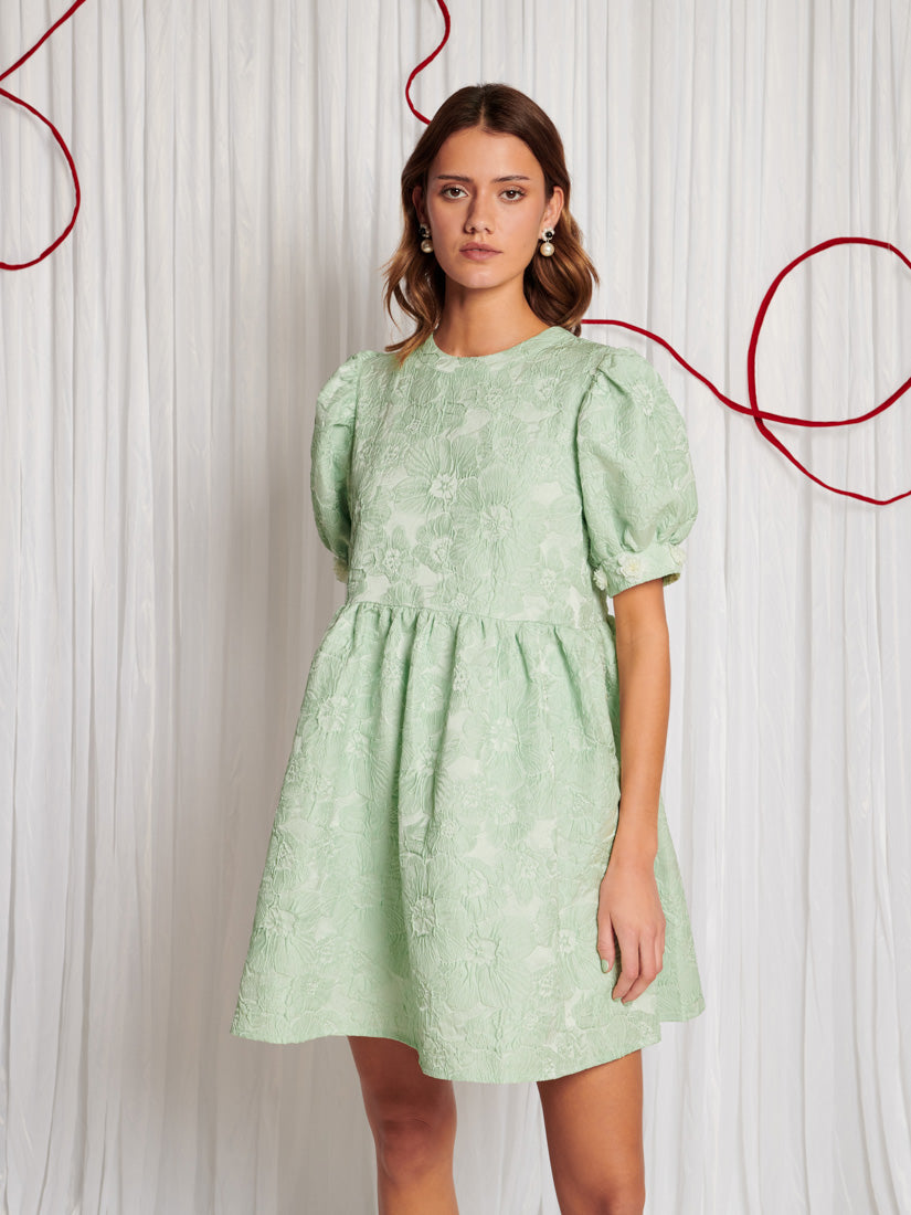 DREAM Plume Jacquard Mini Dress