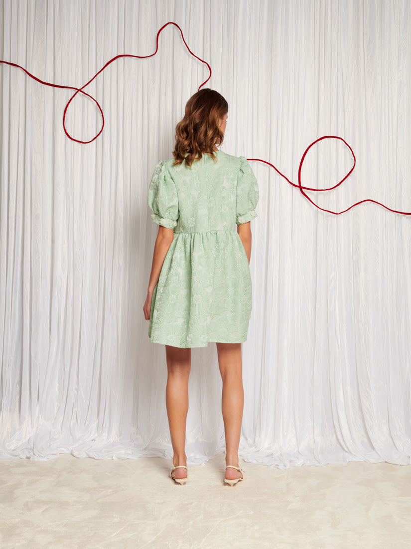 【SISTER JANE】DREAM◆Plume◆ジャガード◆ミニドレス DREAM Plume Jacquard Mini Dress – Sister Jane