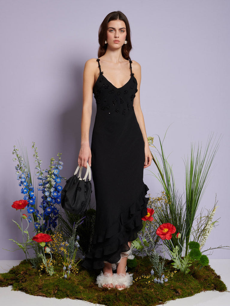 <b> < b> Forget Me Not Asymmetric Dress
