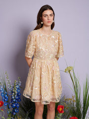 Sunrise Sequin Mini Dress Pink Nude / Z