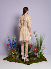 Sunrise Sequin Mini Dress Pink Nude / Z