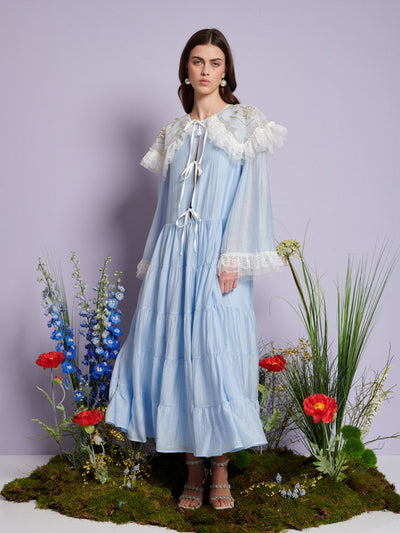 Evening Primrose Maxi Dress Cornflower Blue / Z