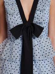 Haven Ruffle Midi Dress Baby Blue / Z