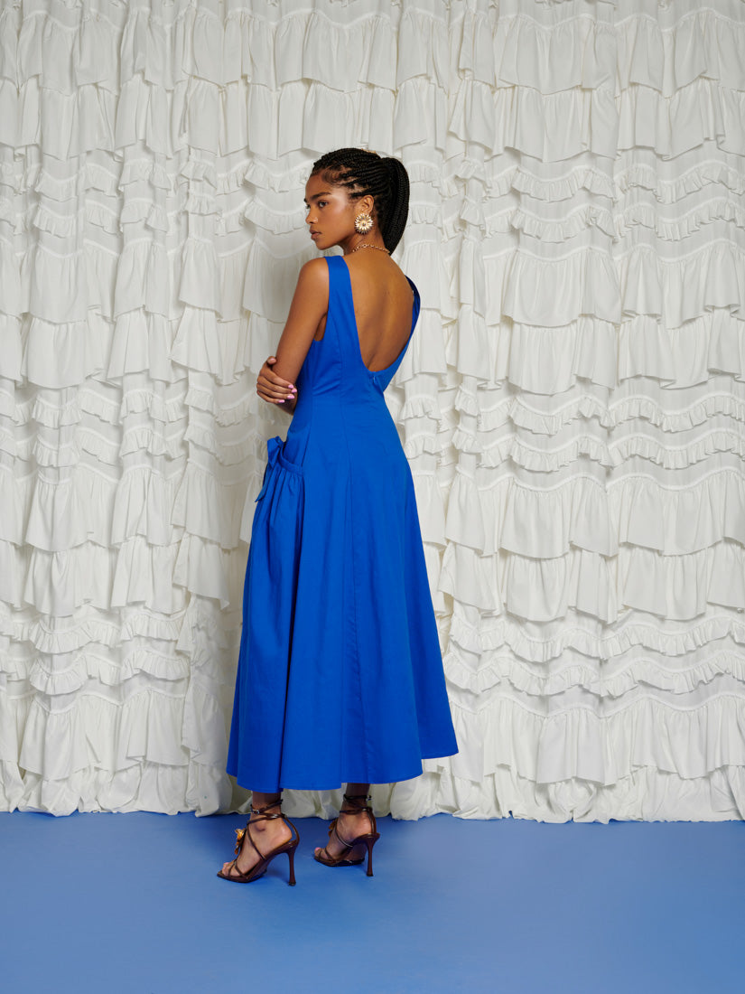 新着【Sister Jane】DREAM Blue Diary リボン ミディドレス DREAM Blue Diary Midi Dress – Sister Jane