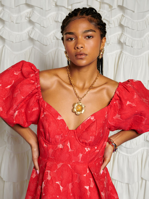 <b>DREAM</b> Maria Jacquard Midi Dress
