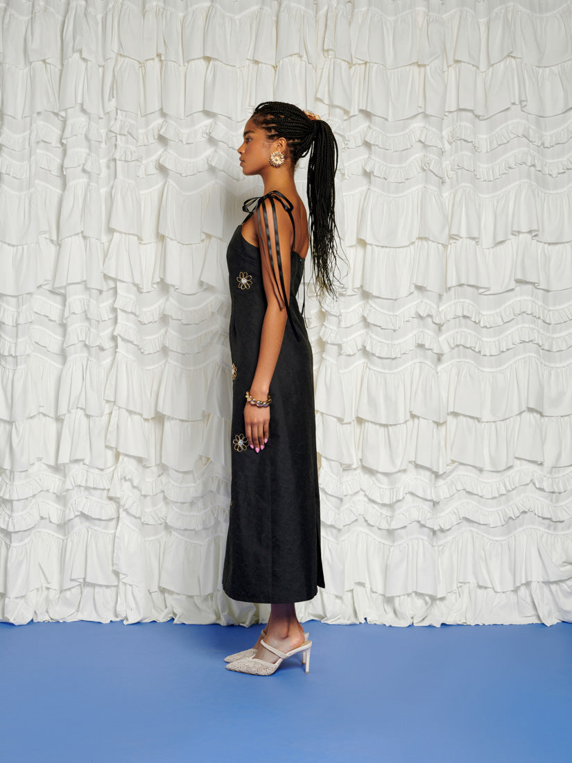 【sister jane】Sol De Noche ビーズ ミディ ドレス DREAM Sol De Noche Beaded Midi Dress – Sister Jane