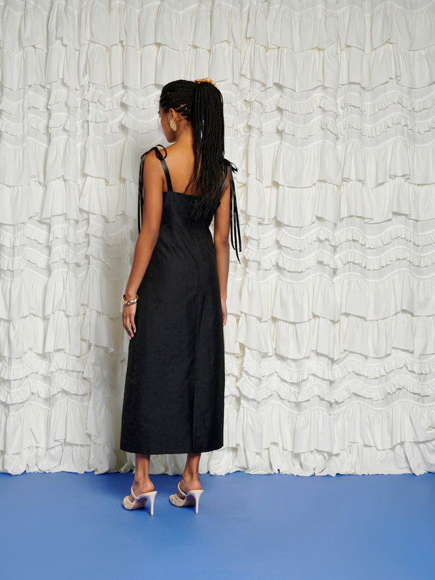 <b>DREAM</b> Sol De Noche Beaded Midi Dress
