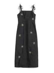 <b>DREAM</b> Sol De Noche Beaded Midi Dress