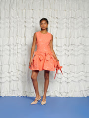<b>DREAM</b> Tangerine Jacquard Mini Dress