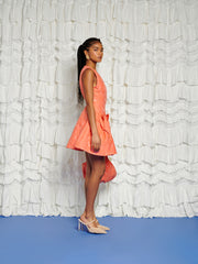 <b>DREAM</b> Tangerine Jacquard Mini Dress