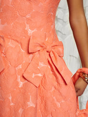 <b>DREAM</b> Tangerine Jacquard Mini Dress