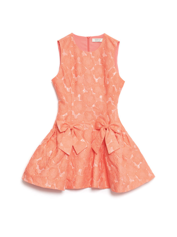<b>DREAM</b> Tangerine Jacquard Mini Dress