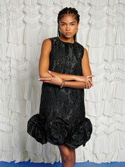 <b>DREAM</b> Rosette Jacquard Mini Dress