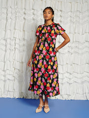 <b>DREAM</b> In Bloom Embroidery Midi Dress