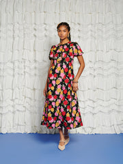 <b>DREAM</b> In Bloom Embroidery Midi Dress