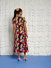 <b>DREAM</b> In Bloom Embroidery Midi Dress