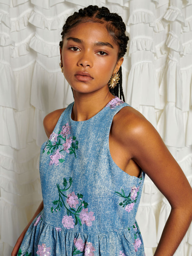 <b>DREAM</b> Azul Embellished Mini Dress