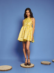 <b>DREAM</b> Shimmer Jacquard Mini Dress