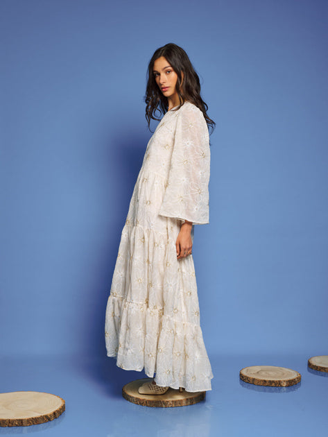 DREAM Faye Embroidered Maxi Dress