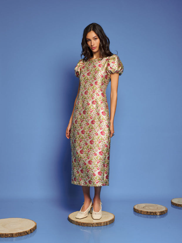 <b>DREAM</b> Forest Echo Jacquard Midi Dress