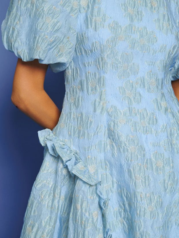 Endless Days Jacquard Dress Baby Blue / Z