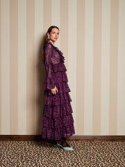 Quill Lace Maxi Dress Prune Purple / Z